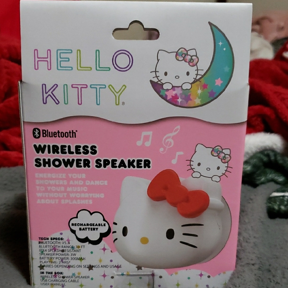Hello Kitty Bluetooth Speaker with Red Bow. Great For Shower - Picture 3 of 5